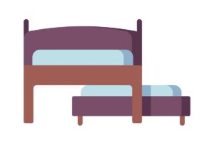 illustration of trundle bed