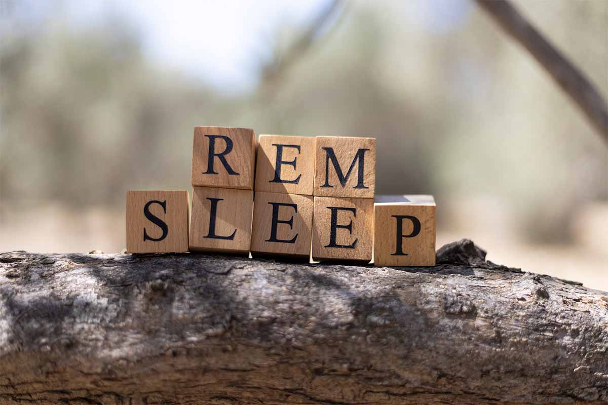 REM sleep spelled out